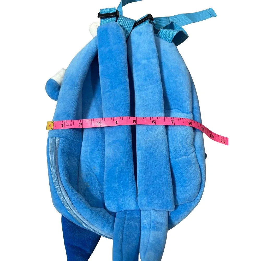 Bluey Plush Backpack Toddler Kids Blue Soft Stuffed Character Bag 12 Inch